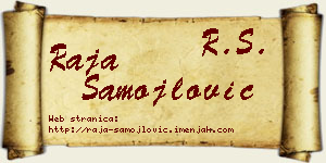 Raja Samojlović vizit kartica
